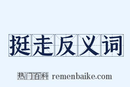 挺走反义词是什么意思的图片